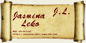 Jasmina Leko vizit kartica